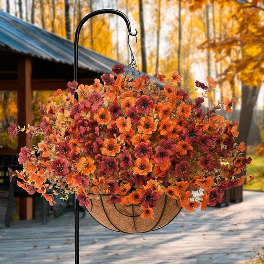 Fall Artificial Flower UV Resistant Halloween Harvest Festival Decor Fake Silk Flower Home Table Centerpiece Decoration