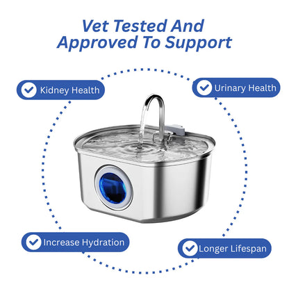 Protect your cat from dehydration and urinary emergencies with Pawira