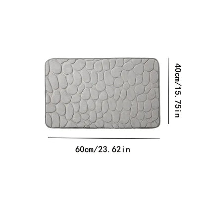 Premium Embossed Memory Foam Bath Mat – Thick, Non-Slip & Ultra-Soft