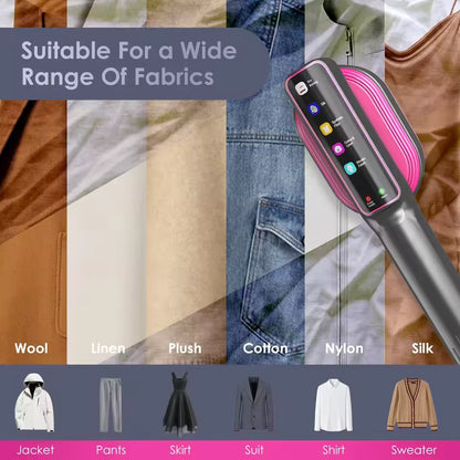 Clabihim Portable Garment Steamer – LCD Display, 5s Fast Heat, 7 Modes, 90° Swivel Handle