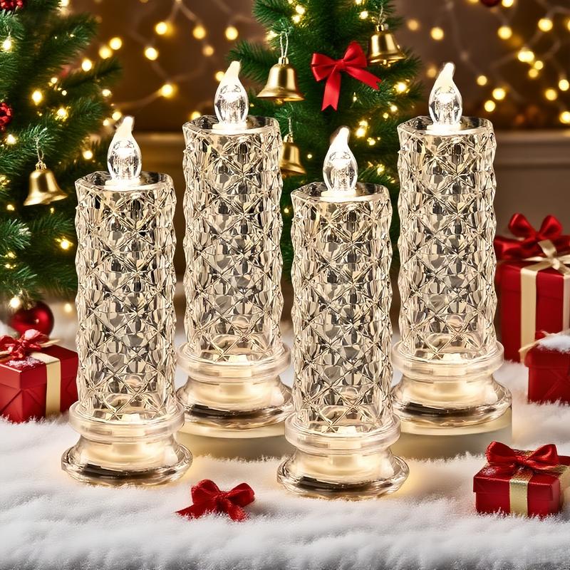 【LAST DAY SALE】LED Crystal Candle Lights ✨🕯️🔥 Buy 3 Get 1 Free, Ends Today!