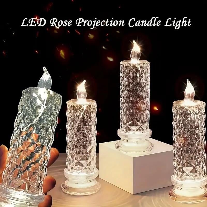 【LAST DAY SALE】LED Crystal Candle Lights ✨🕯️🔥 Buy 3 Get 1 Free, Ends Today!