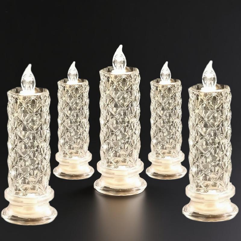 【LAST DAY SALE】LED Crystal Candle Lights ✨🕯️🔥 Buy 3 Get 1 Free, Ends Today!